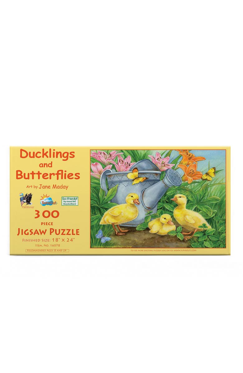 Sunsout Ducklings and Butterflies 300 piece Jigsaw Puzzle for Adults, Alternate, color, Multicolor
