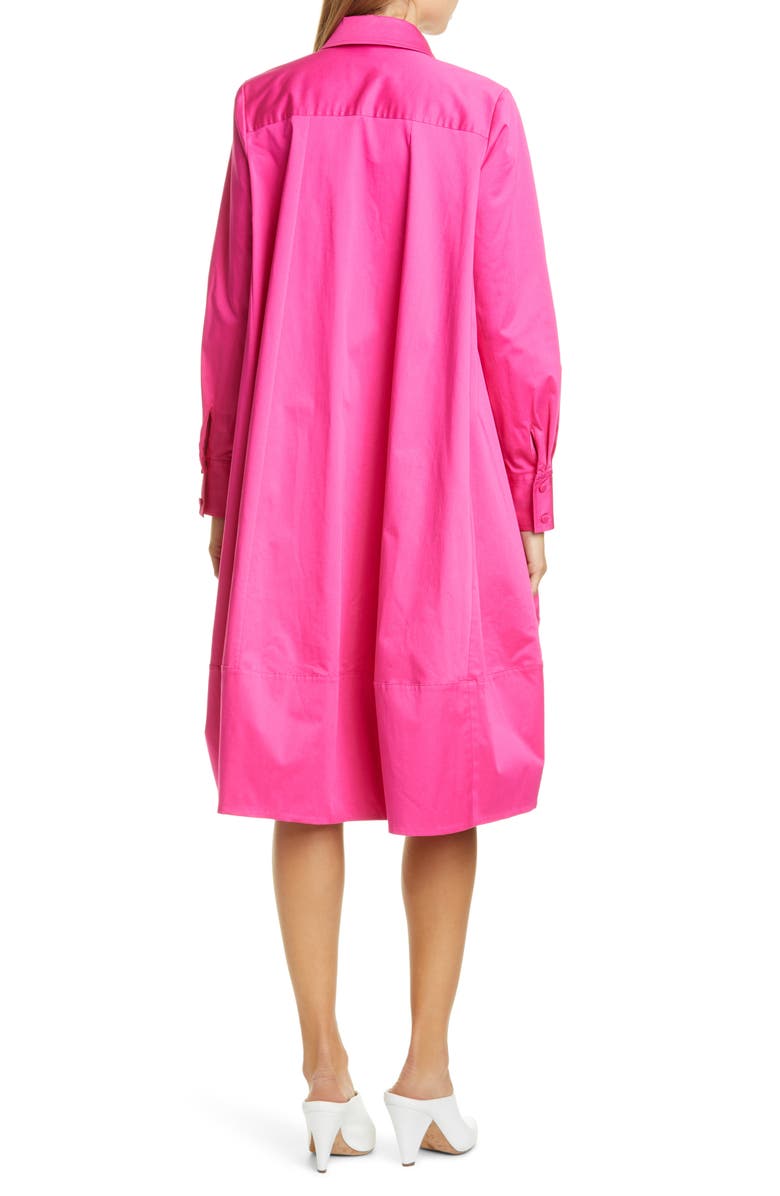 CO Bubble Hem Long Sleeve Shirtdress, Alternate, color, 