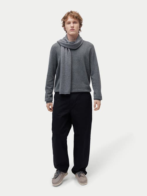 Gobi Cashmere Cashmere Jersey Knit Scarf In Gray