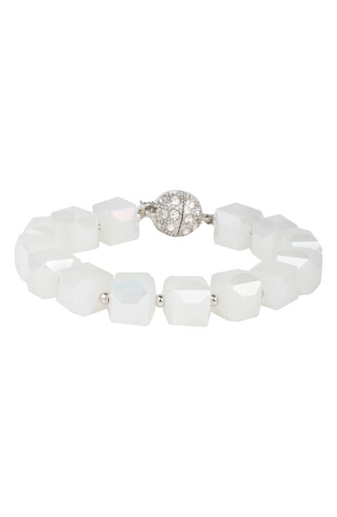 Faceted Bead Line Bracelet