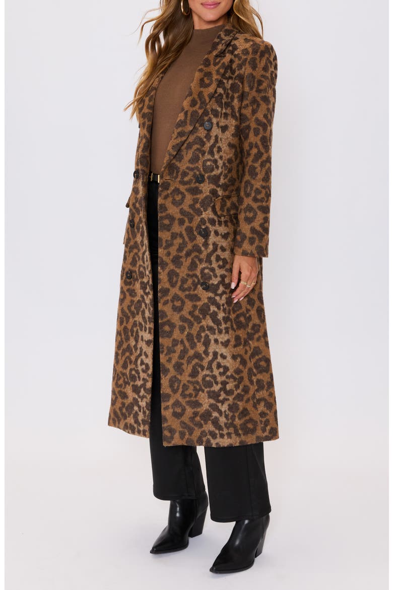 Amelia Leopard Print Coat, Alternate, color, LEOPARD