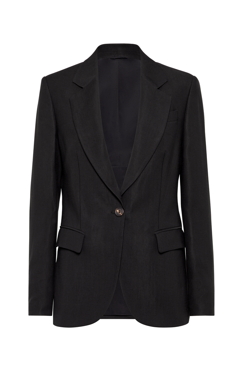 Brunello Cucinelli Twill blazer with monili, Main, color, 