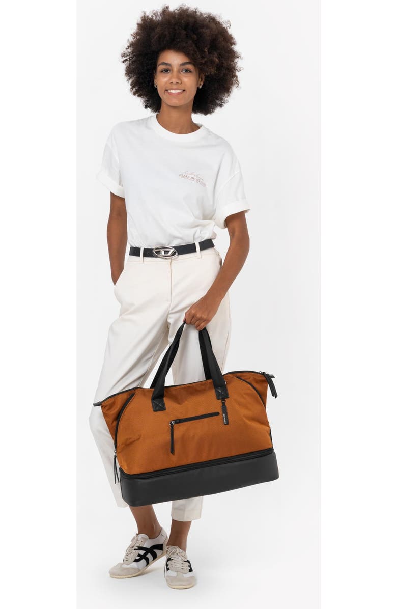 Sherpani Boston Anti Theft Travel Tote Bag with Removable Shoe Compartment, Alternate, color, Morocco