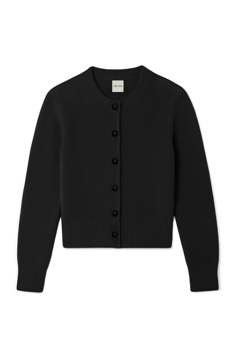 Greta Cardigan, Alternate, color, Black