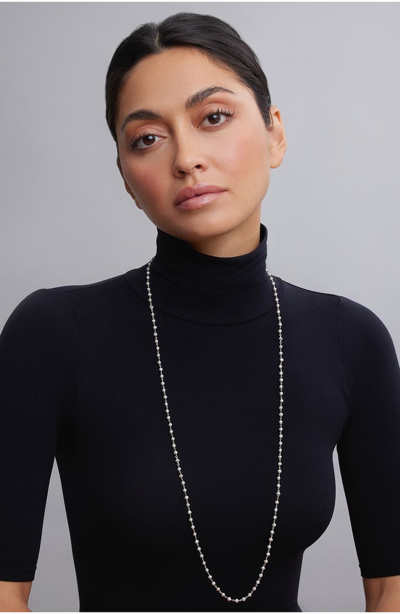 LAGOS Luna Long Freshwater Pearl Necklace, Alternate, color,