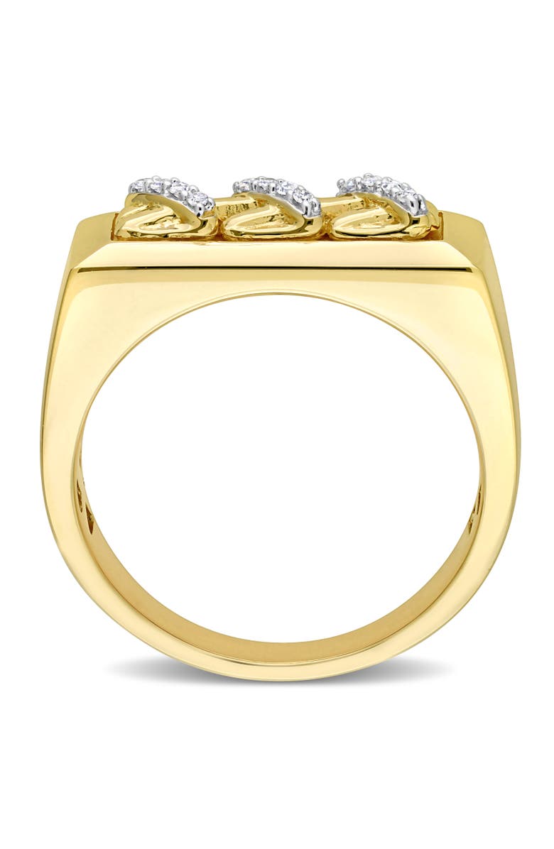 Julianna B. Diamond Triple Crossover Design Ring 14k Gold, Alternate, color, Yellow Gold