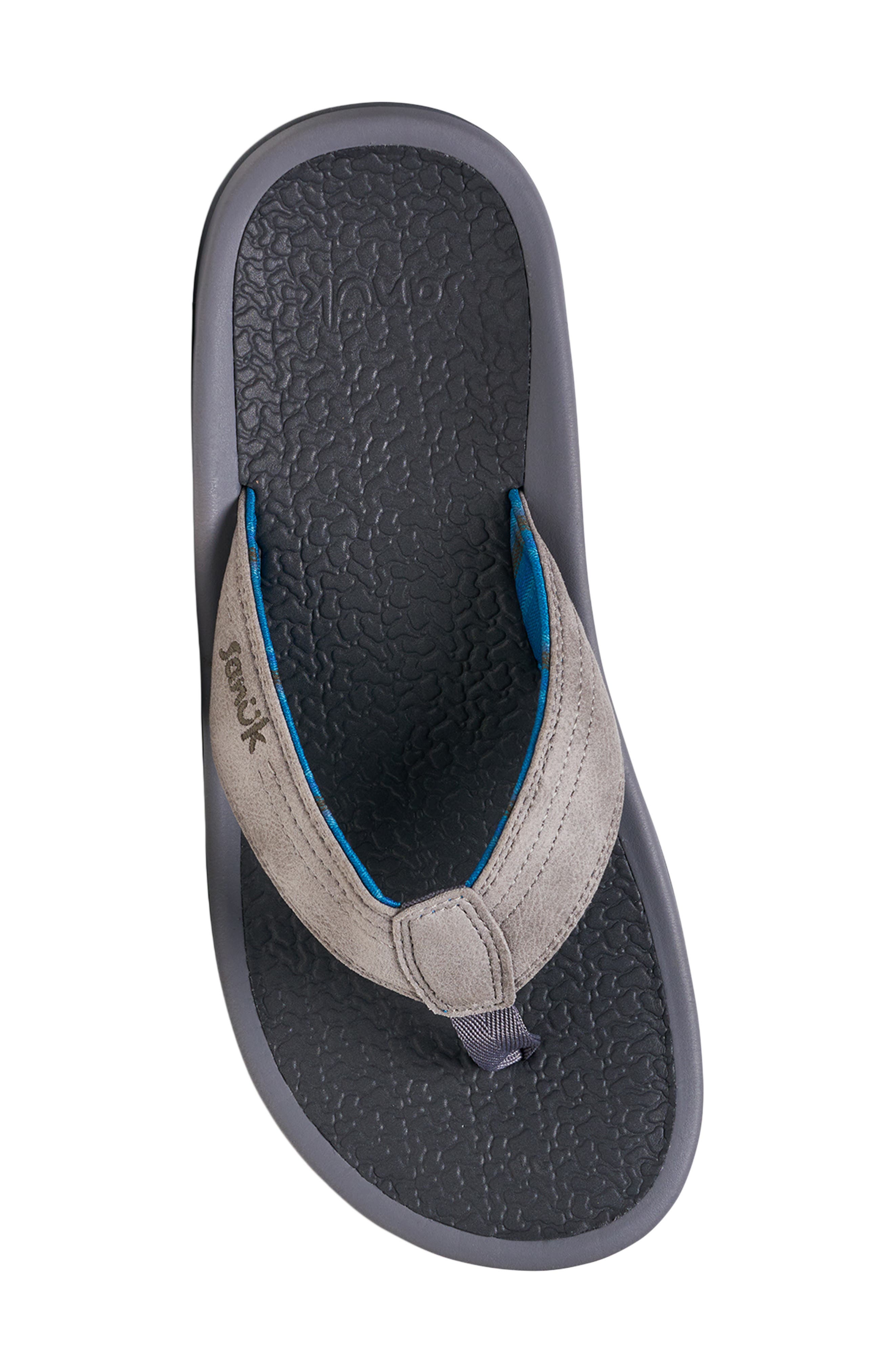 On the Rocks Flip Flop, Alternate, color, FROST GREY