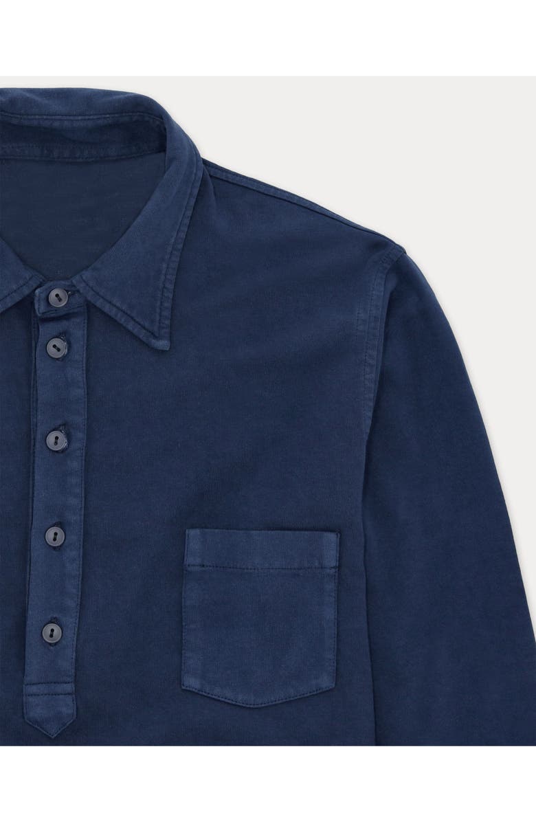 Fortela Grayson Long Sleeve Polo, Alternate, color, Indigo