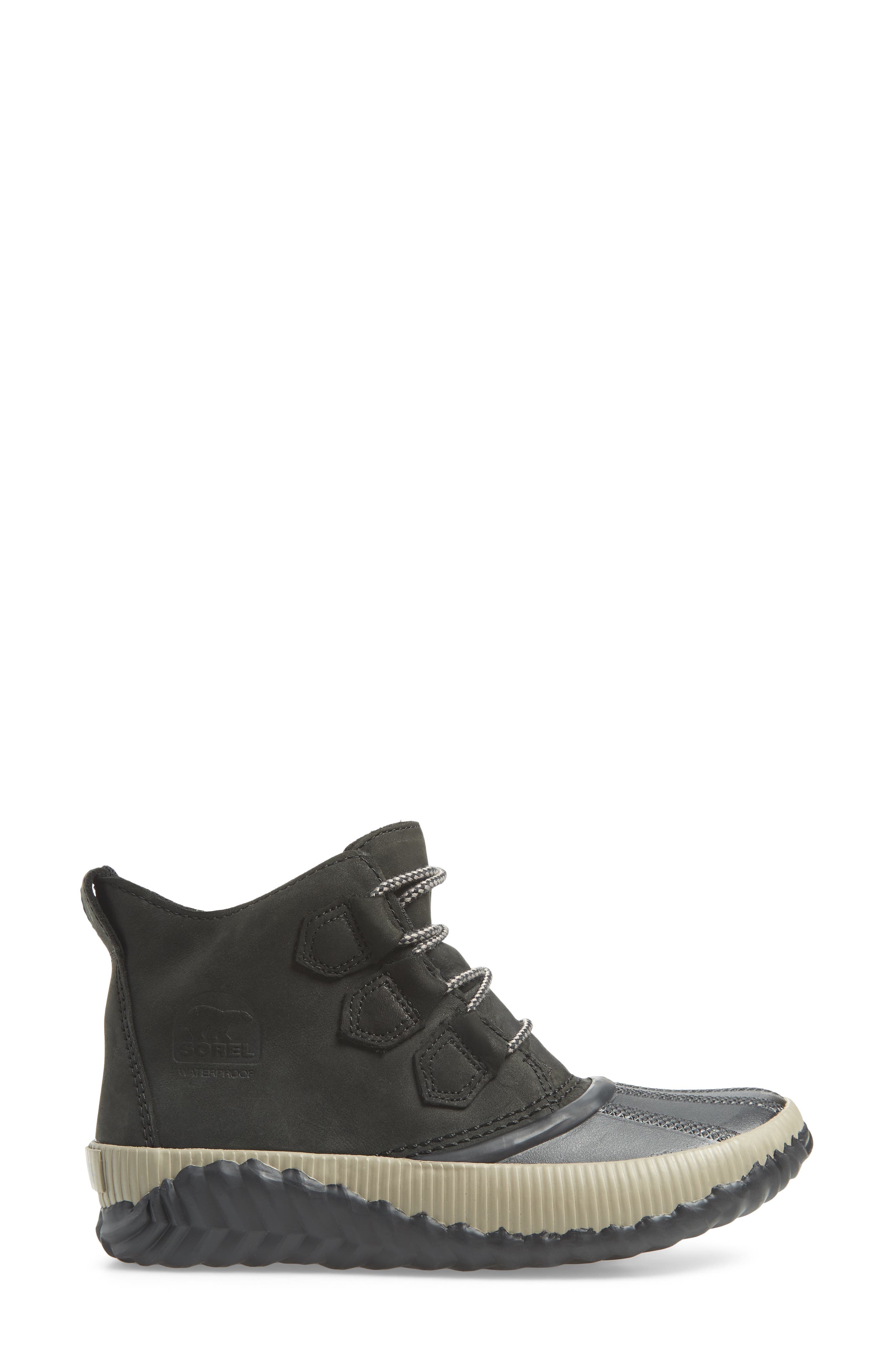 Out N About Plus Waterproof Bootie, Alternate, color, BLACK