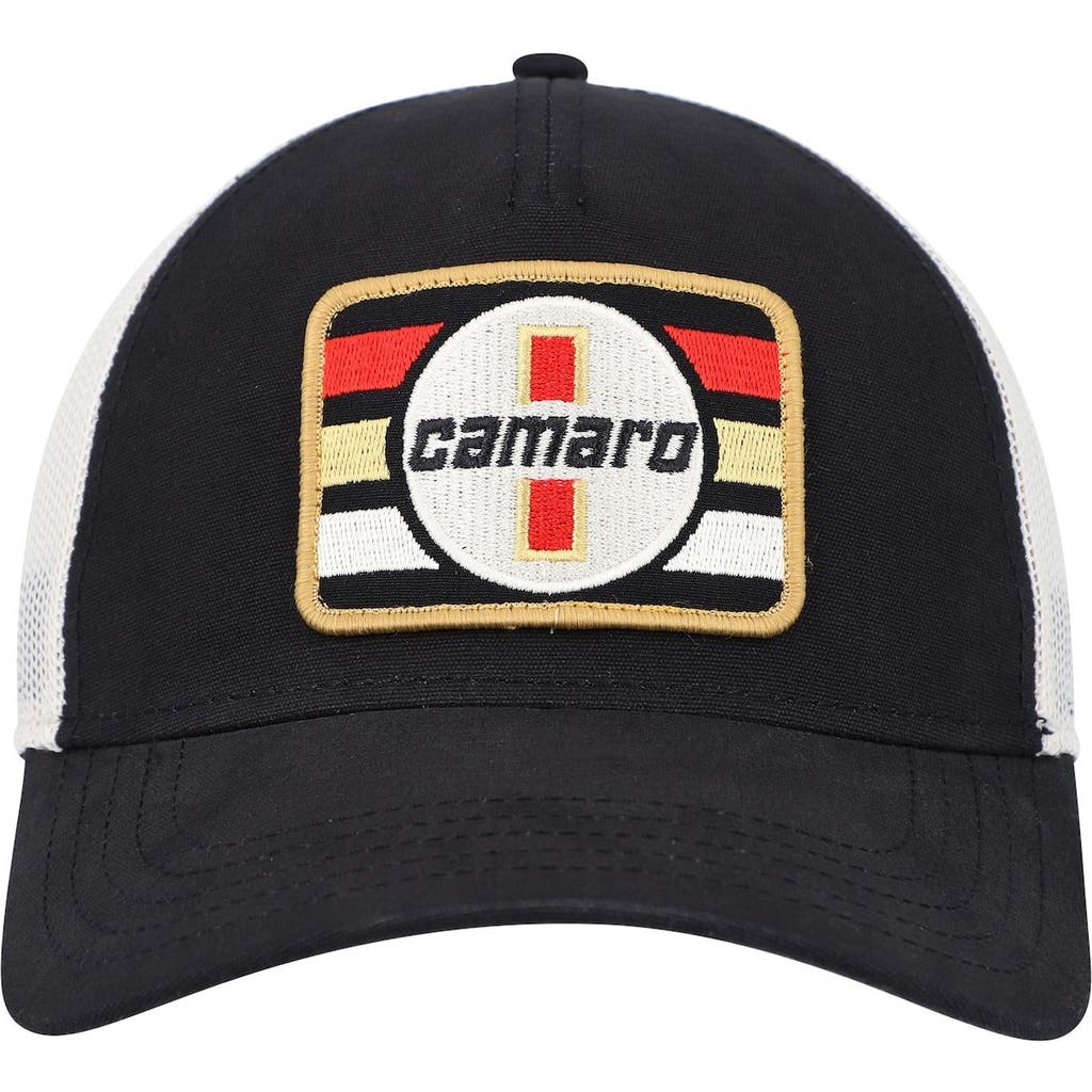 AMERICAN NEEDLE AMERICAN NEEDLE BLACK CAMARO TWILL VALIN PATCH SNAPBACK HAT