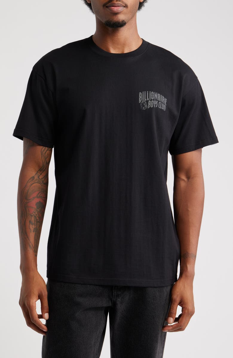 Billionaire Boys Club Small Curve Graphic T-Shirt, Main, color, Black