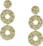 OLIVIA WELLES Joholie Hammered Drop Earrings