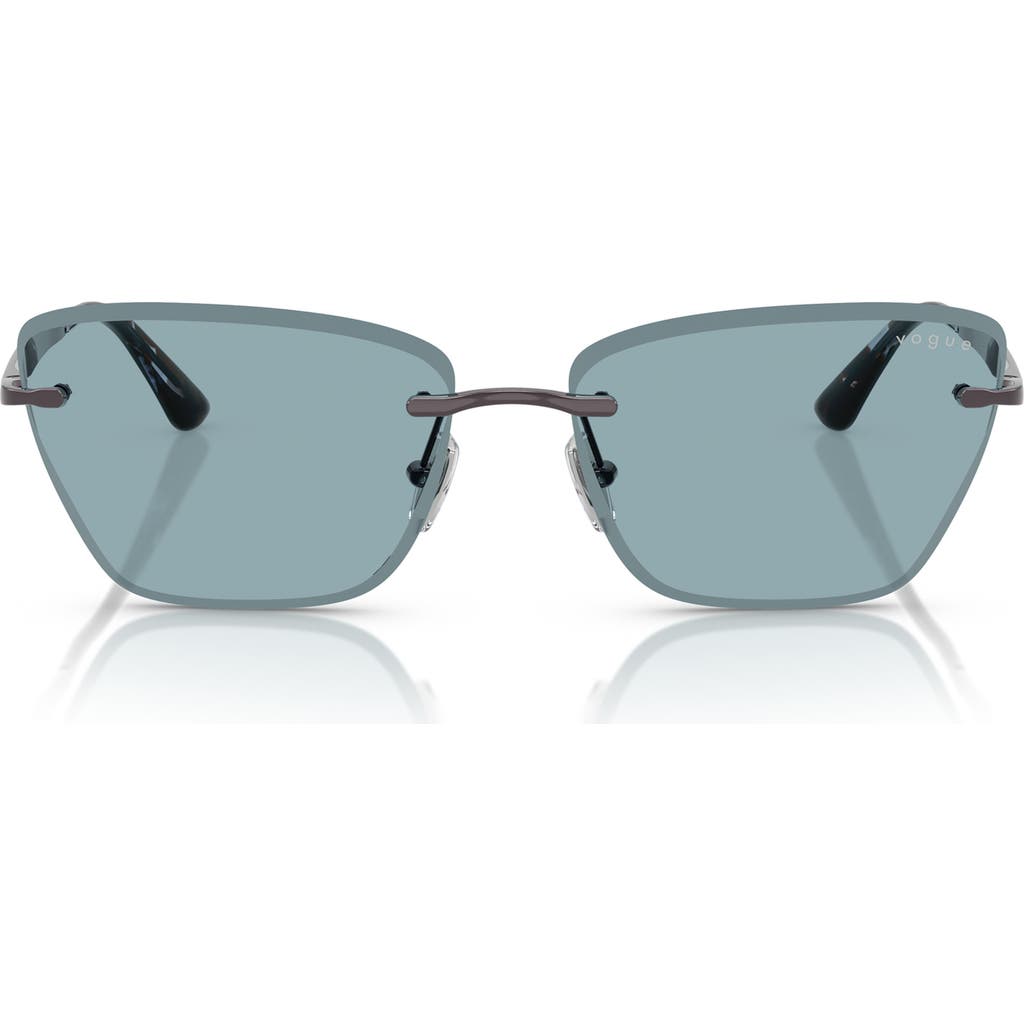 Vogue 59mm Rimless Cat Eye Sunglasses