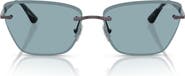 VOGUE 59mm Rimless Cat Eye Sunglasses