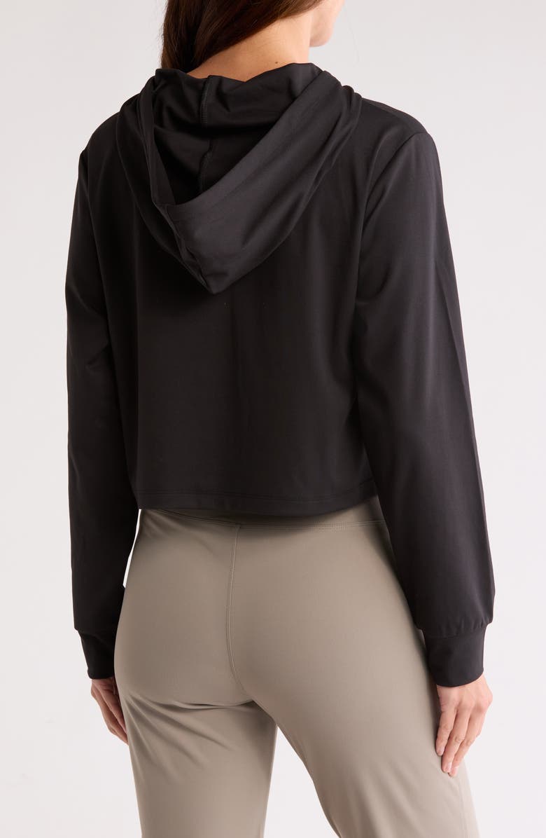 X by Gottex Cozy Hoodie, Alternate, color, Black