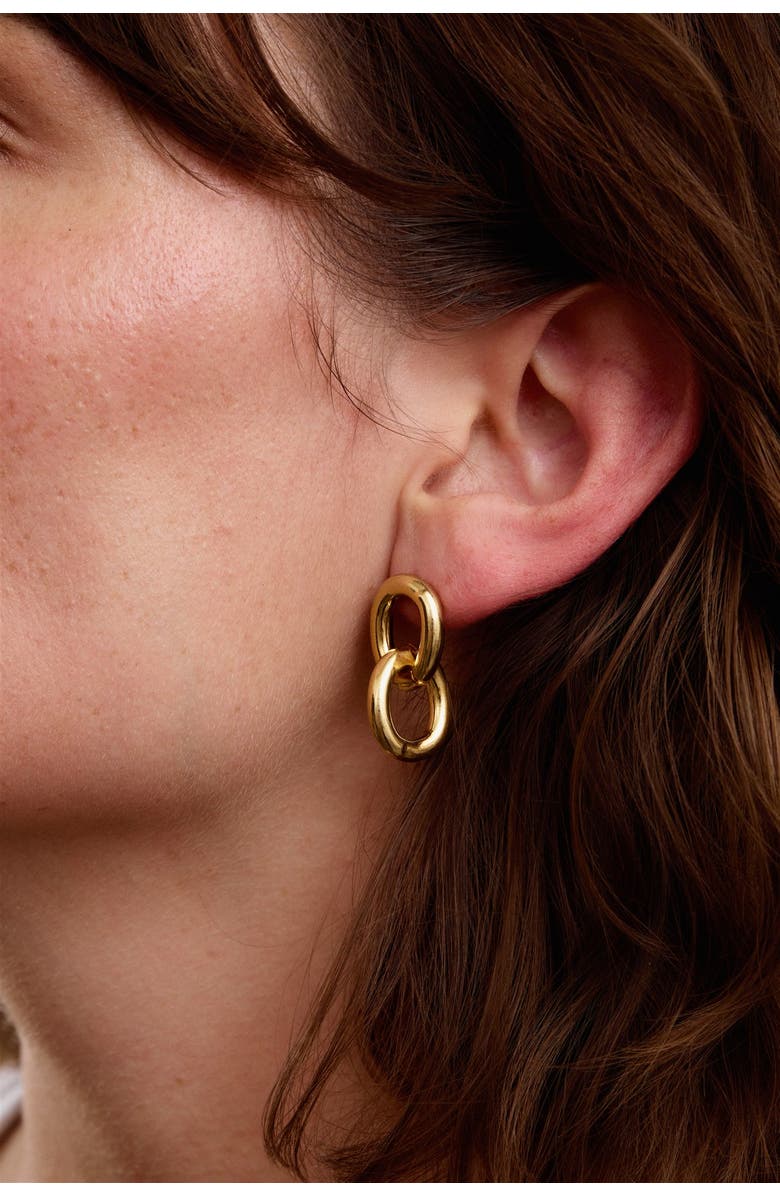 Set & Stones Clara Link Earrings, Alternate, color, Gold