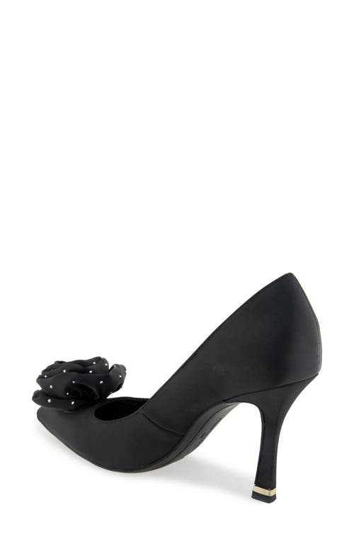 Kenneth Cole Romi Rosette Pointed Toe Pump In Black