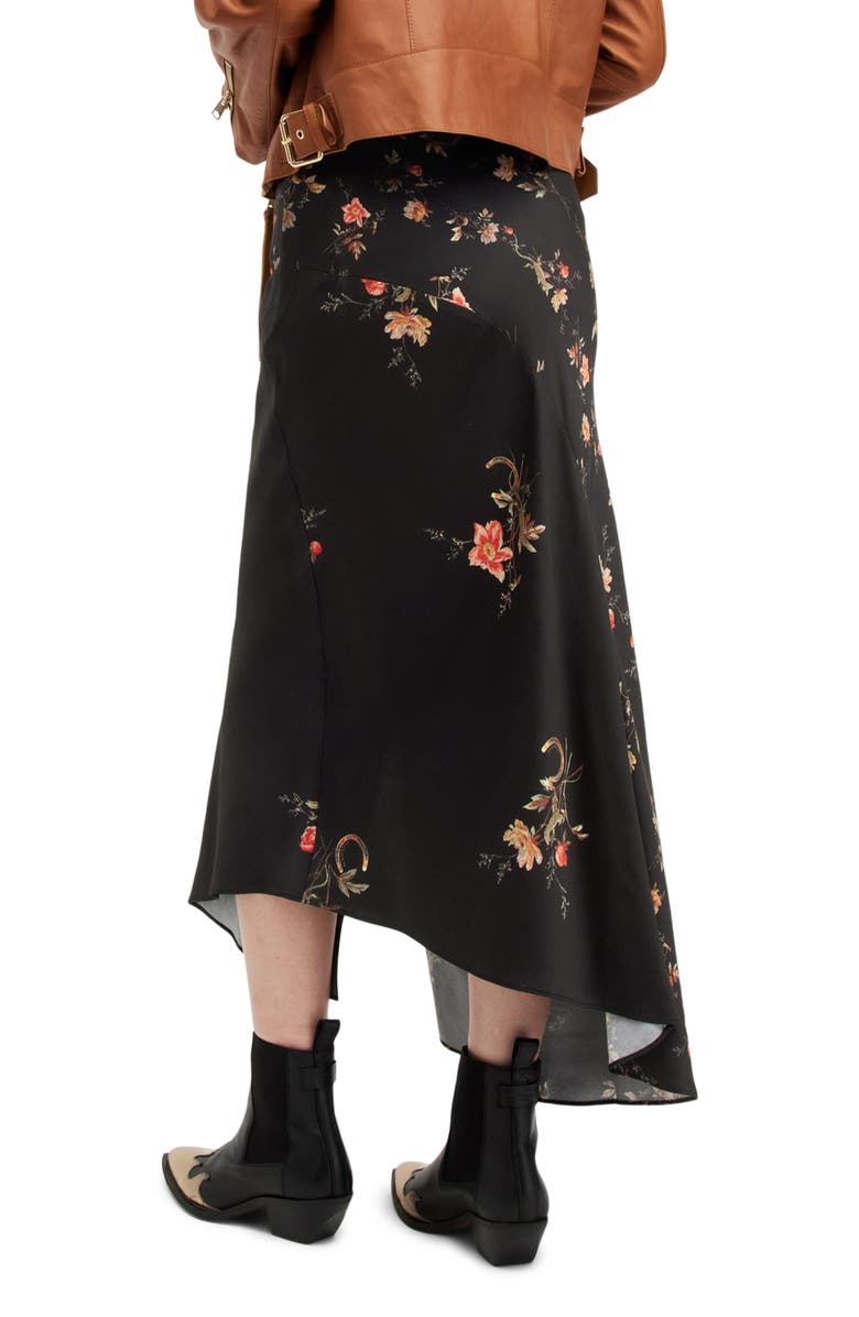 AllSaints Luisa Tanana Asymmetric Maxi Skirt, Alternate, color,
