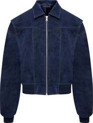 LIONESS Vista Faux Suede Bomber Jacket