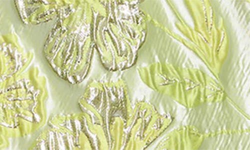 DRESS THE POPULATION DRESS THE POPULATION JACKIE METALLLIC FLORAL JACQUARD COCKTAIL MINIDRESS
