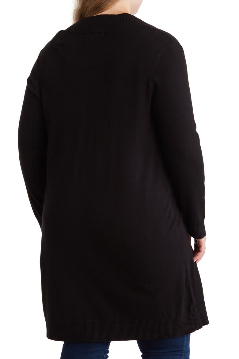 Long Tunic Length Cardigan, Alternate, color, BLACK