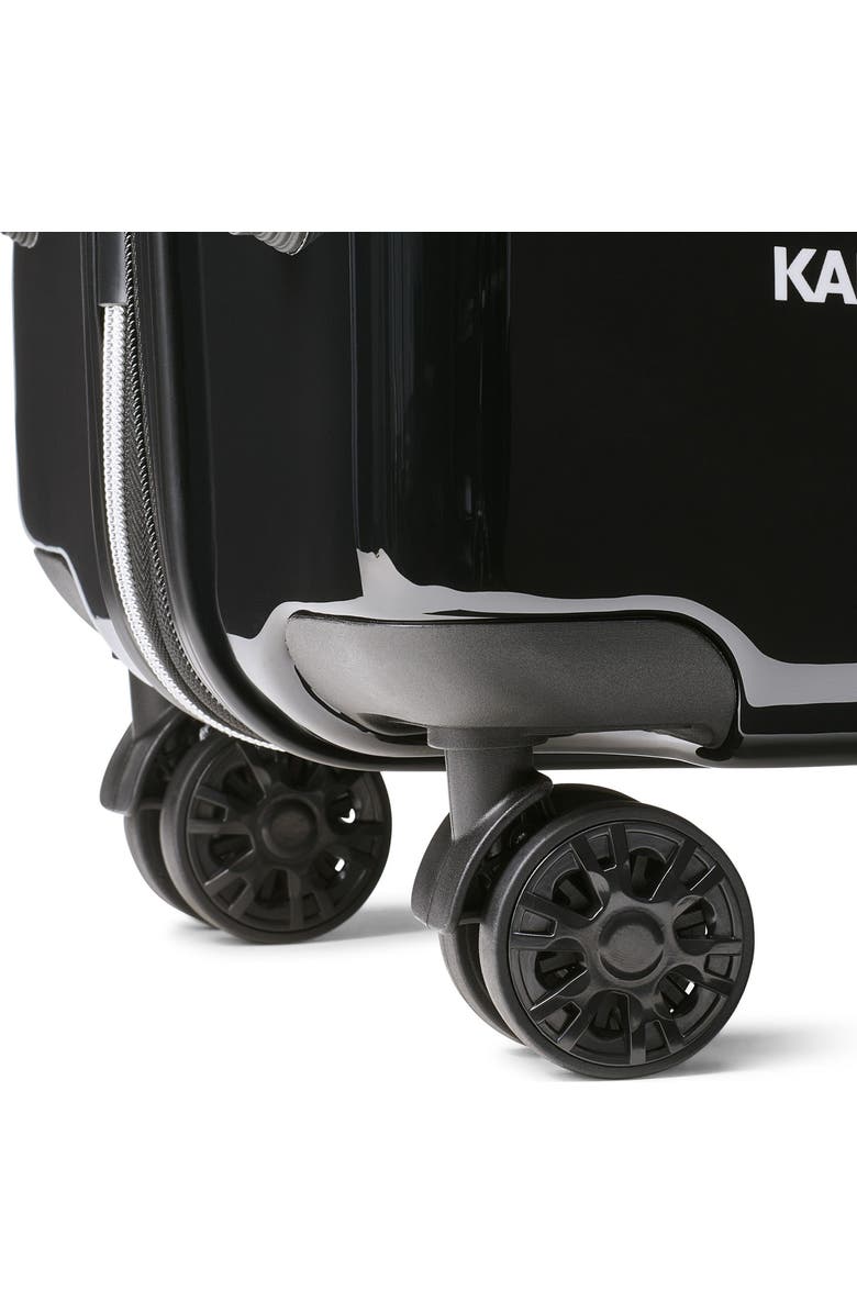KARL LAGERFELD Up In Paris 21" Carry On Suitcase, Alternate, color, Black