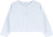 Feltman Brothers Cotton Pointelle Crop Cardigan