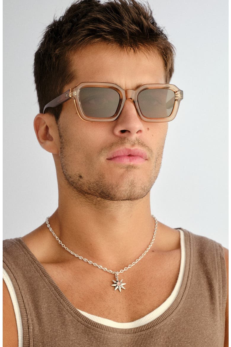Impossible 51mm Square Sunglasses, Alternate, color, WHISKEY