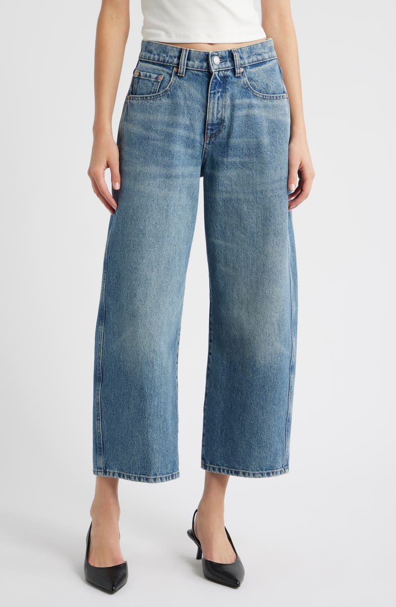 DL1961 Taylor High Waist Relaxed Barrel Jeans, Main, color, Endless Sea