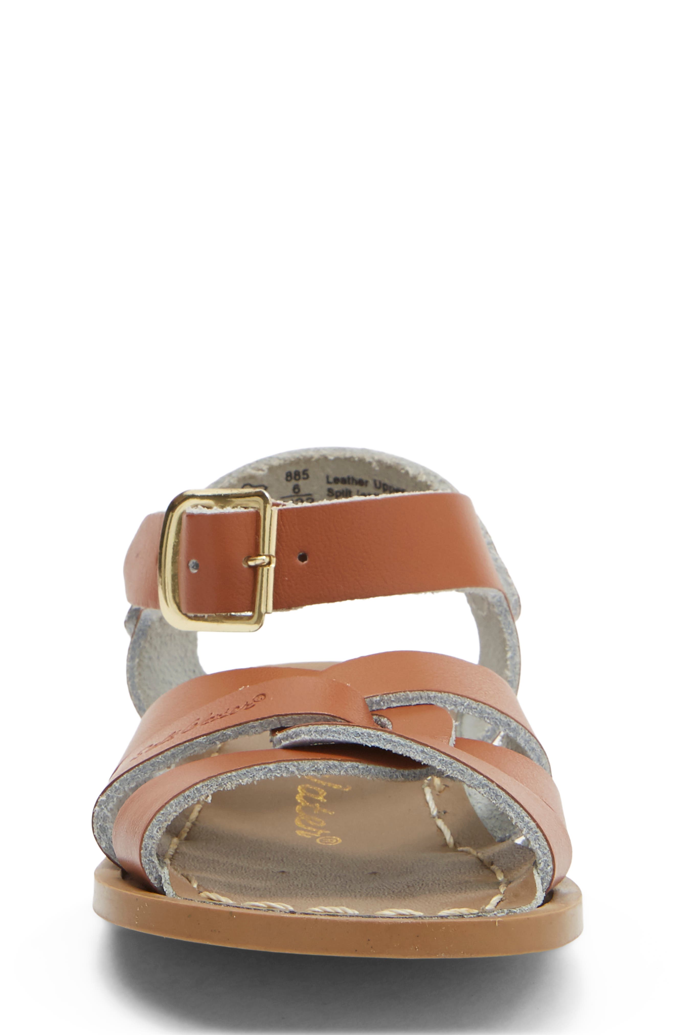 Salt Water Sandals by Hoy Kids' Salt Water Ankle Strap Sandal, Alternate, color, Tan