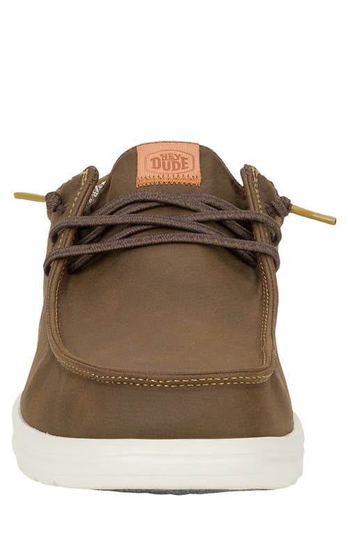 Hey Dude Paul Classic Lace-up Leather Loafers In Brown