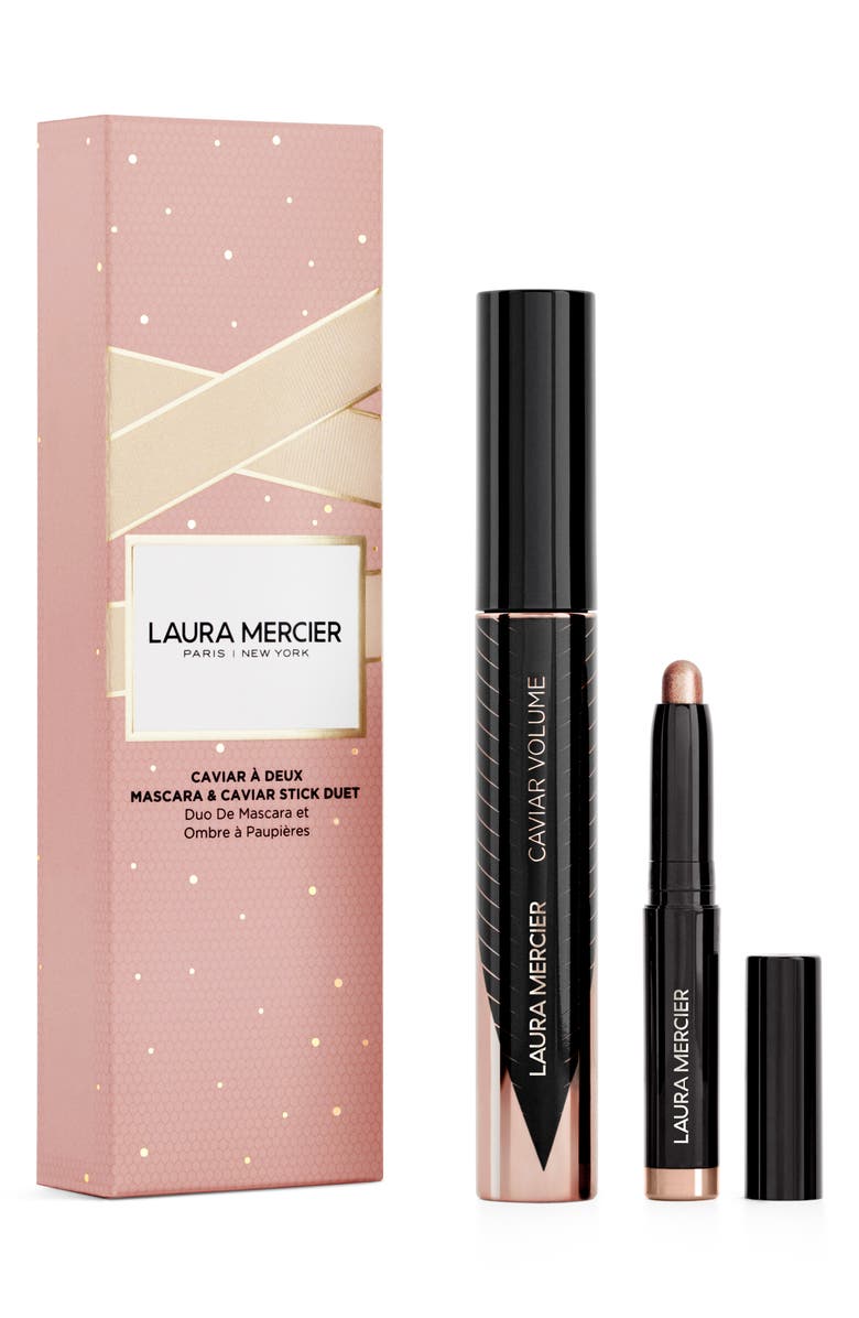 Laura Mercier Caviar à Deux Full Size Mascara & Caviar Stick Set, Main, color,