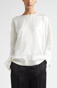 TOTEME Boxy Satin Top