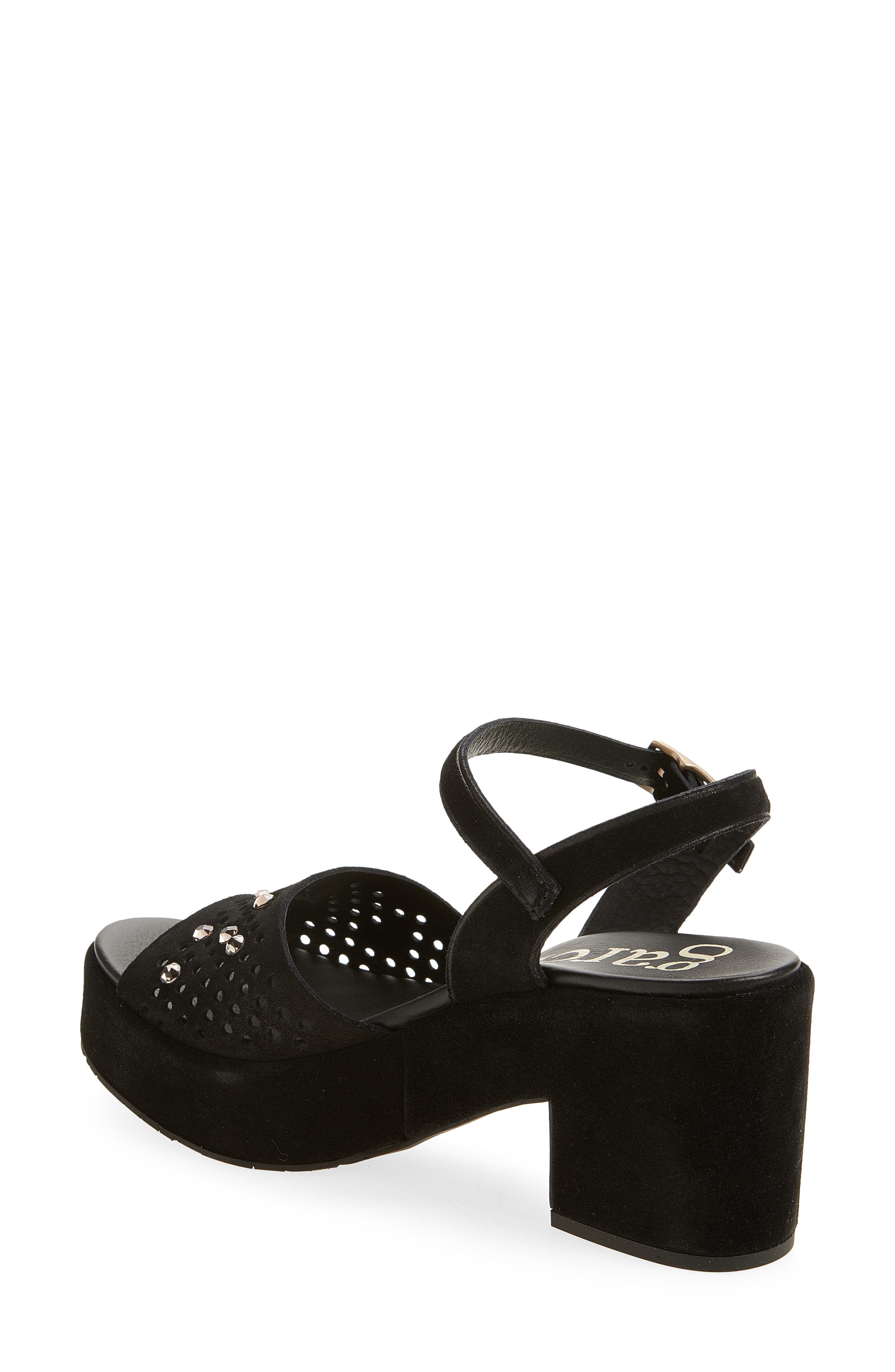 Pedro Garcia Dori Ankle Strap Platform Sandal, Alternate, color, Black Castoro