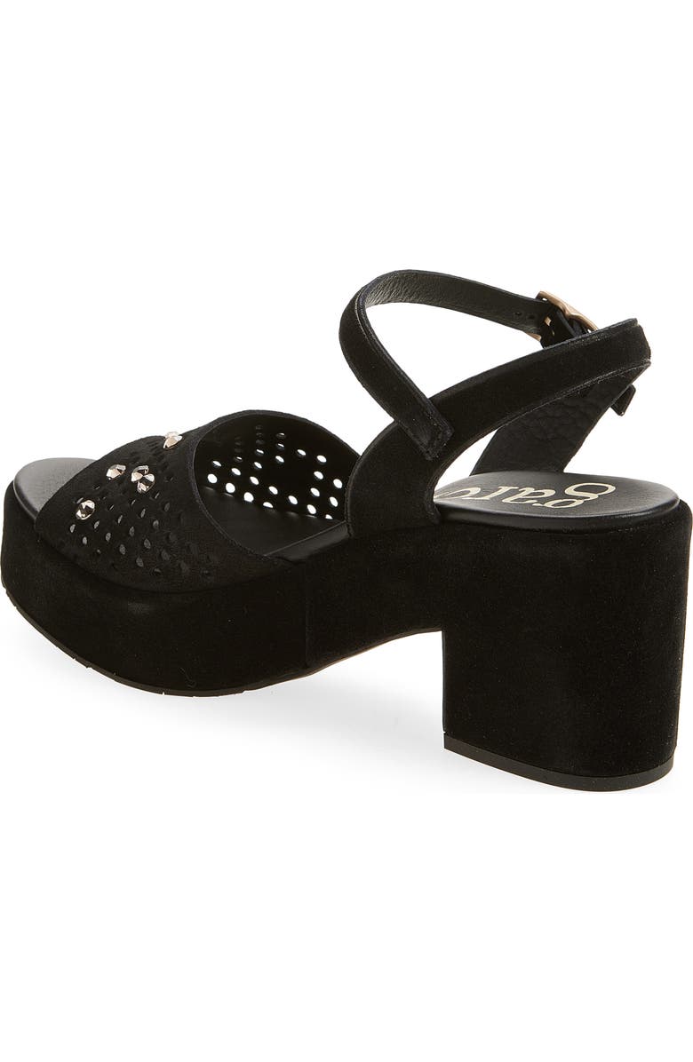 Pedro Garcia Dori Ankle Strap Platform Sandal, Alternate, color, Black Castoro