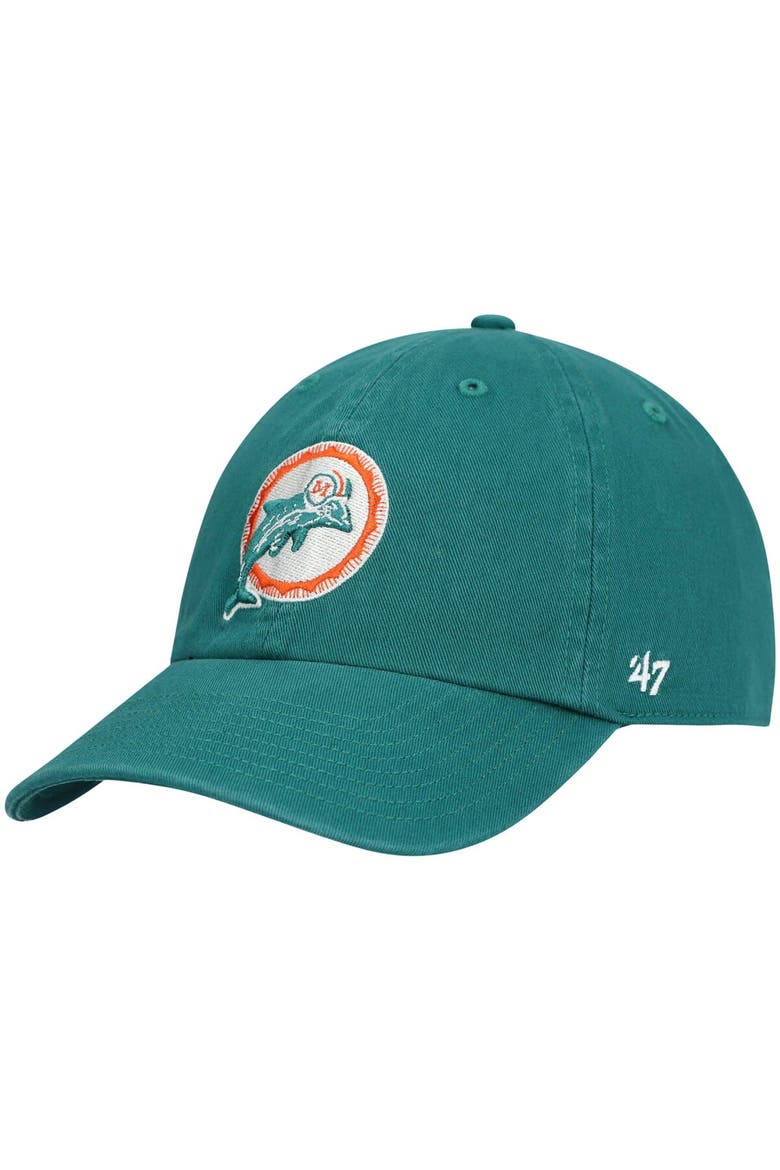 Men's '47 Teal Miami Dolphins Clean Up Legacy Adjustable Hat, Main, color, Teal