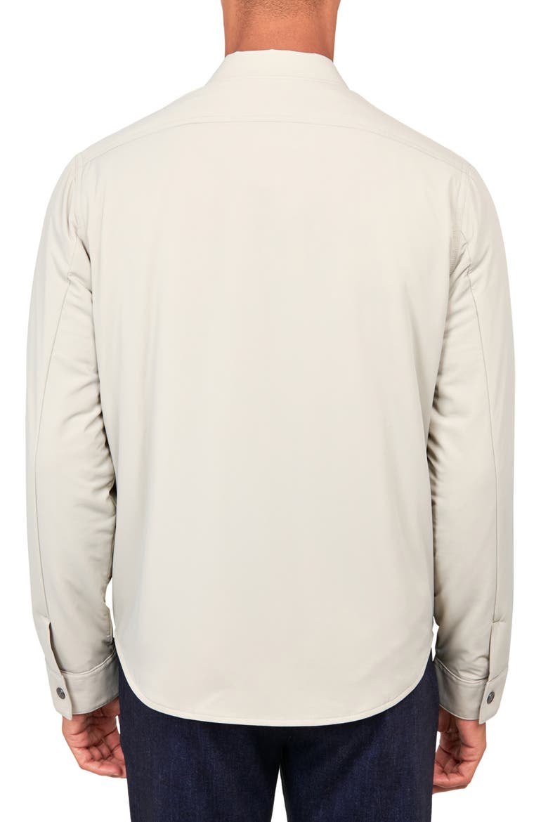 Padded Shirt Jacket, Alternate, color, STONE