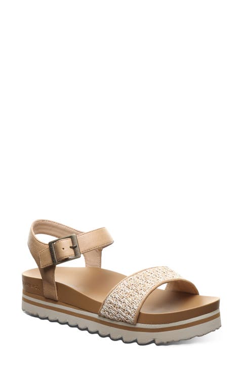 <p>Orion Faux Leather Platform Sandal (Women)</p>