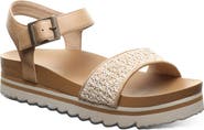 BEARPAW Orion Faux Leather Platform Sandal