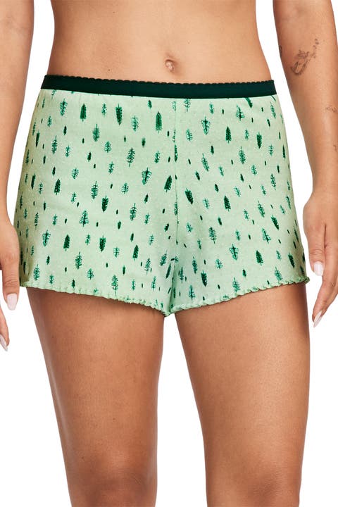 Women's Pointelle Cotton Stretch Sleep Short