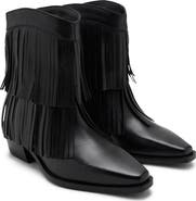 MANGO TEEN Fringe Bootie