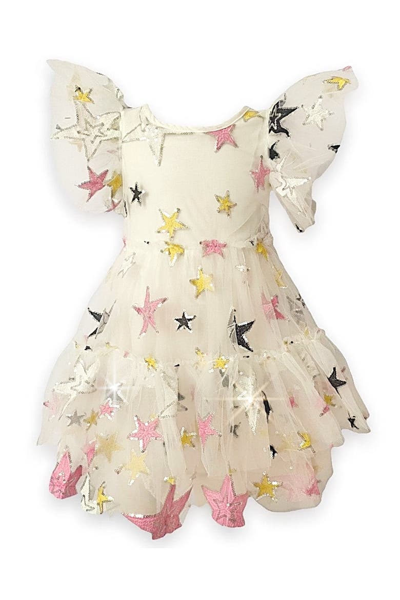 Super Star Party Dress, Main, color, White