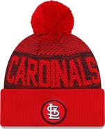 New Era Men's New Era Red St. Louis Cardinals Authentic Collection Sport Cuffed Knit Hat with Pom
