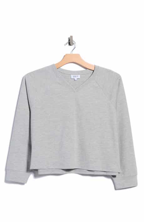 V-Neck French Terry Sweatshirt