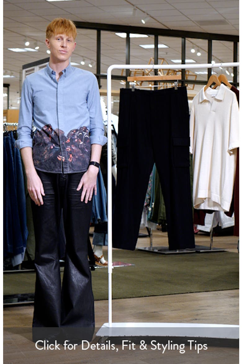 Wool Blend Flannel Cargo Pants video