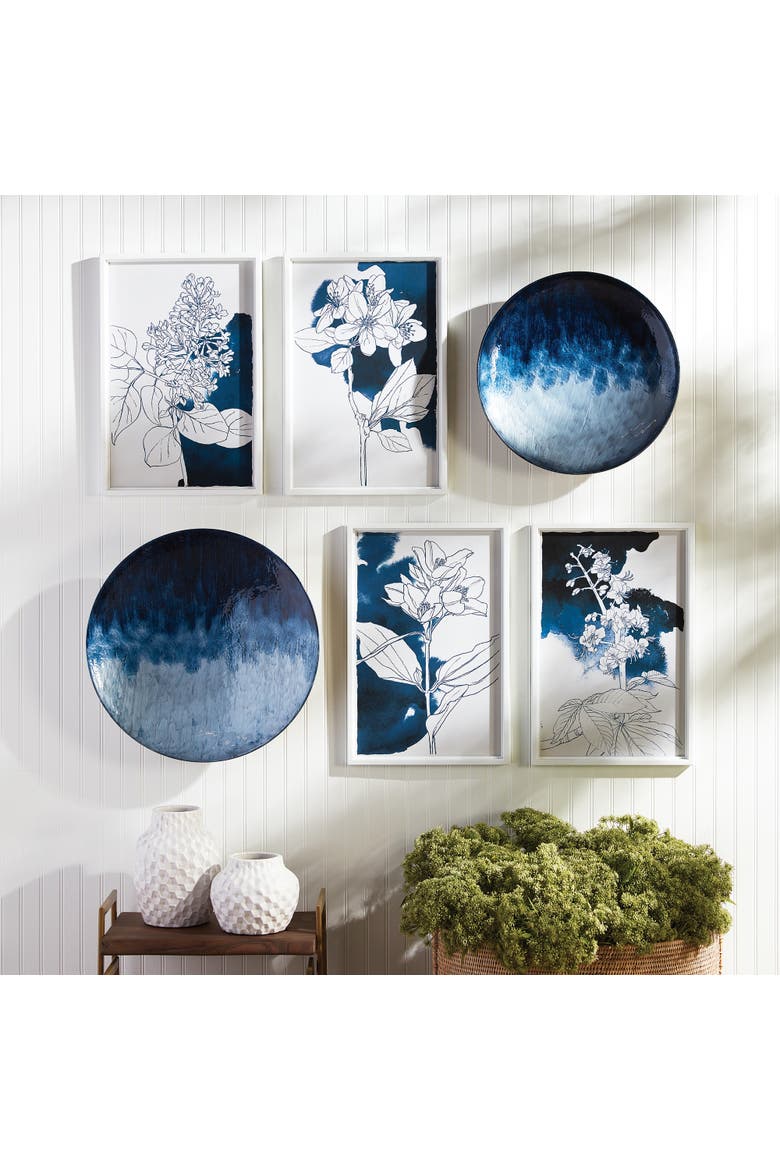 Azul Decorative Plate, Alternate, color, Blue