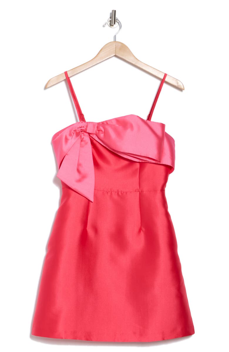 Hutch Serena Bow A-Line Dress, Alternate, color, Pink/Red
