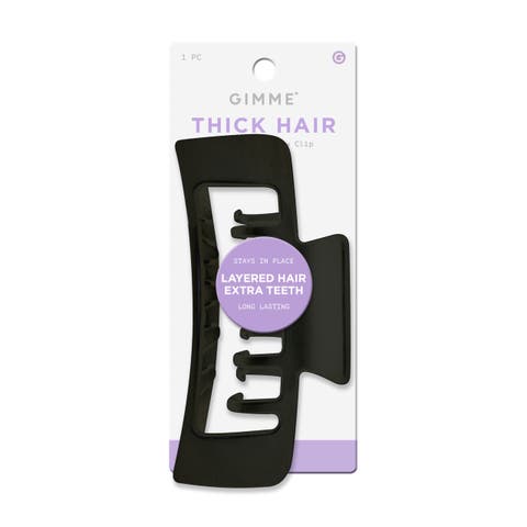 XL Rectangle Claw Clip for Thick Hair (Double Teeth)