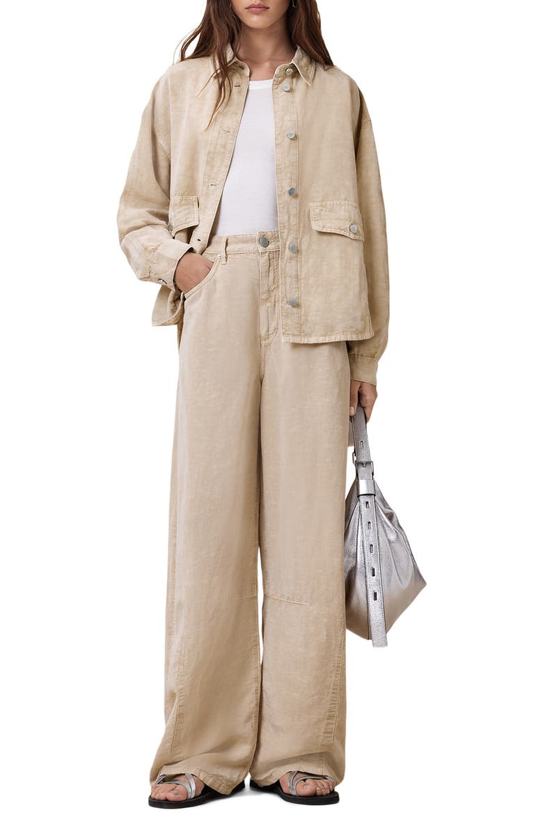 AllSaints Hettie Shacket, Alternate, color,