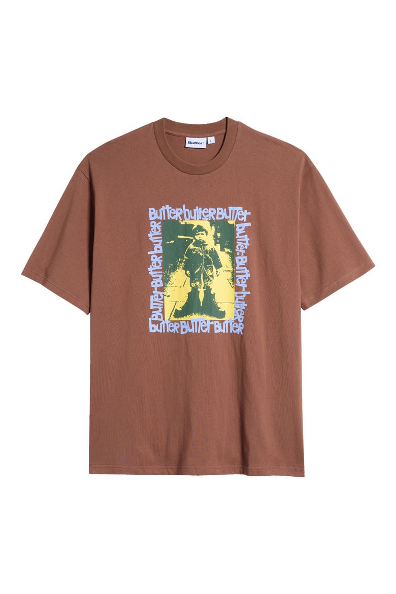 Stolen Boots Graphic T-Shirt, Alternate, color, BROWN